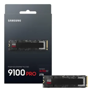 Samsung Ssd 9100 Pro 2tb Pcie 5.0 X4 M.2 2280 Até 14,800mb/s Preto