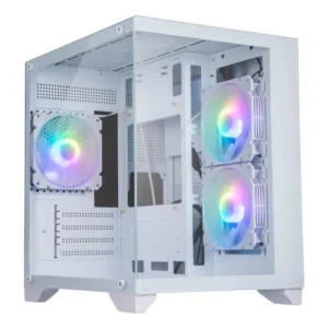 Gabinete Gamer Branco Soul Pro Bg-052 3 Fan Argb Aquario