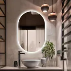 Espelho Decorativo Oval Com Led Frio De Parede De Banheiro E Sala Demoglass Led Frio - A 60 X L 40 - Imagem 7