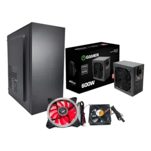 Gabinete Atx M255 C/ Fonte 600w Bpc + 1fan 120mm + 1fan 80mm Preto