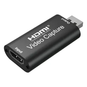 Placa De Captura Áudio E Vídeo Hdmi Para Usb Full Hd 60fps Preto