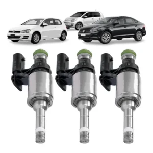 3x Bico Injetor Vw Nivus T-cross Polo Virtus 1.0 200 Tsi