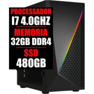 Pc Gamer Ddr4 Intel Core I7 4.0ghz / 32gb Ram / Ssd 480gb 32 Gb