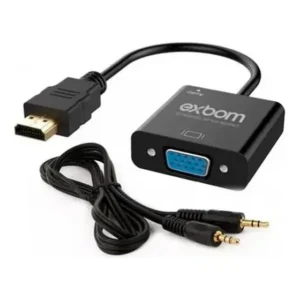 Adaptador Hdmi Vga Audio P2 Tv Pc Video Game Exbom Cc-hva60