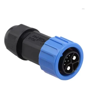 Plug Conector Carregador Voltz Evs Macho M23 2+1+5 Azul 250v Azul