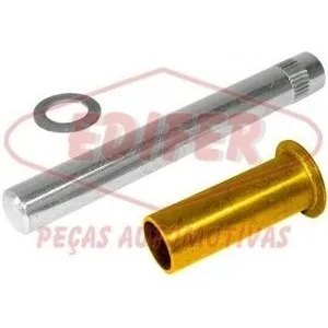 2 Pinos + Bucha Dobradiça Porta Dianteira Inferior Caminhão