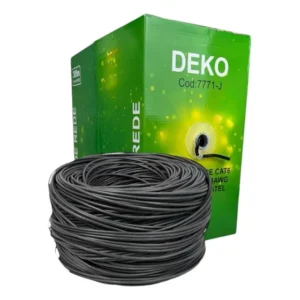Cabo de Rede CAT6 UTP 305m 4 Pares 100% Cobre Deko RJ45
