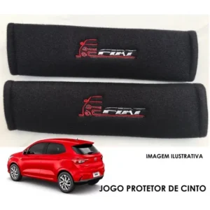 Protetor Capa Cinto Segurança Bordado Fiat (par) Qualidade