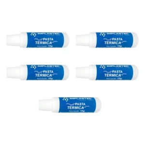 Kit 5 Pasta Térmica 10g Peltier Processador Cpu Adega Branco