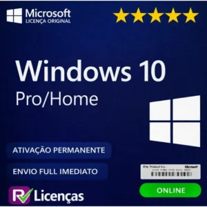 Chave License Windws10 Home Pro - Original - C/garantia