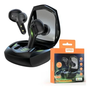 Fone de Ouvido Bluetooth Gamer Kaidi KD-776 In-ear TWS IPX4 Preto sem fio Bloqueador de Ruído