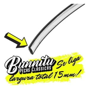 Friso Filete Cromado Borracha Vidro Parabrisa A-10 C-10 D-10