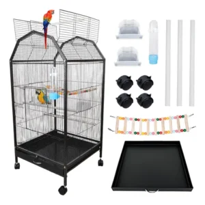 Viveiro Supremo Para Calopsita Papagaio Ringneck Aves Luxo Preto