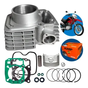 Kit Cilindro Motor Cg Fan 150 Titan 150 Bros 150 Pistão Kmp