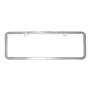 Moldura Suporte Cromado Para Placa De Carro 405x135mm
