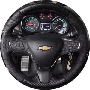 Capa De Volante Costurada Cruze Turbo Furado X Fibra