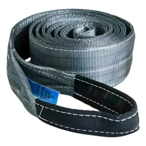 Cinta Elevação De Carga E Reboque 4ton X 5m Reforçada 120 Mm Cinza
