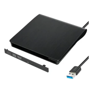 Case USB 3.0 Externo F3 Gravador DVD SATA para Notebook 9,5mm Preto
