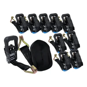 Kit 10 Cinta C/catraca Para Amarrar Carga 35mm X 6m 1500kg