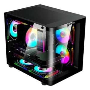 Gabinete Aquario Gamer Vidro Curvo Para Mini Itx E Micro Itx