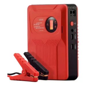 Acionador de Partida Automotivo Auxiliar para Bateria de Carro com Compressor de Ar