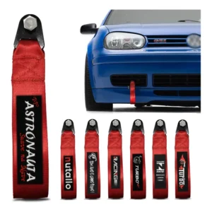 Fita De Reboque Tuning Para Astra Monza Focus Tow Strap Hook Cor Vermelho com Bordado Suave na Nave