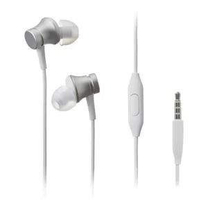 Fone De Ouvido Com Fio Xiaomi Mi Headphones Basic In-ear Cor Prateado