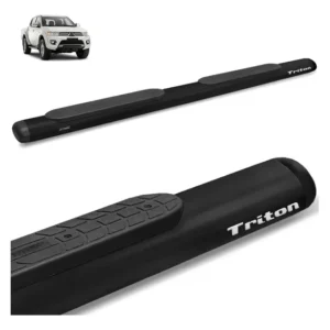Estribo L200 Triton - Sport 2008 2012 2018 2023 Oval Oblongo Preto Fosco