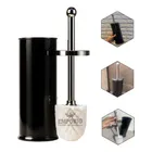 Escova Sanitária Hércules Luxo Vaso Sanitário Aço Inox Black Preto - Imagem 7