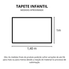 Tapete Infantil Antiderrapante Estampa Unicórnio 1,00x1,40 m Quarto - Imagem 2