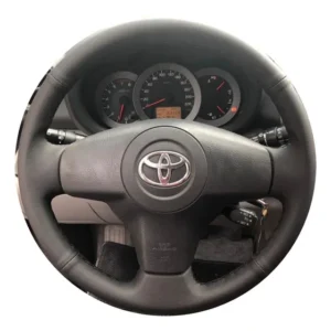 Capa De Volante Costurada Toyota Rav4 Até 2012 Linho