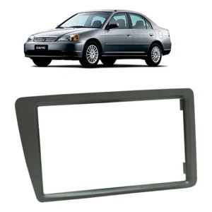 Moldura 2 Din Civic 2001 A 2006 Preta