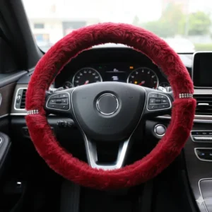 Capa De Volante Feminina Com Pelúcia Macia Com Detalhe