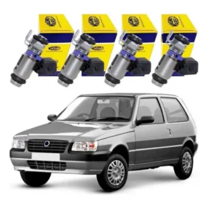 Kit 4 Bico Injetor Uno 1.0 Fire 2001 2002 03 04 05 06 07 08