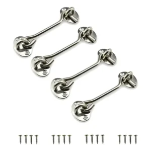 Zxb 4 Peças Trava Do Gancho Da Cabine Trava Da Porta Do