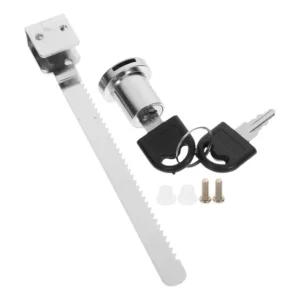 2 Peças De Vitrine De Deslizante Com Fechadura De Port