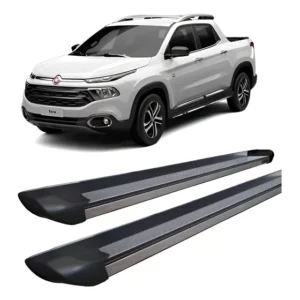 Estribo Fiat Toro Personalizado Alumínio Preto Preto