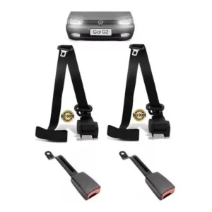 Kit Cinto Segurança Retrátil Dianteiro Gol G2 - Duas Portas