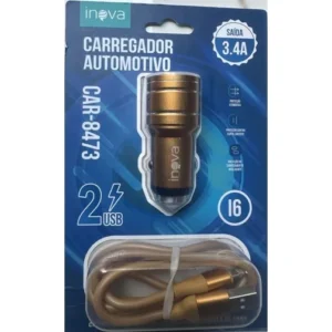 Carregador Automotivo + Cabo Para iPhone 11 12 14 Tipo C 20w