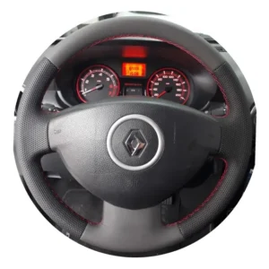 Capa De Volante Costurada Sandero Stepway Até 13 L.vermelha