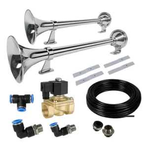 Kit Buzina Maritima 12mm 74cm 12v 24v + Suporte Completo