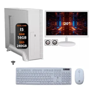 Computador Completo Slim Core I5 16gb 240gb Monitor20 Branco 16 Gb