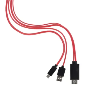 Cabo Adaptador Micro USB para HDMI 2m Preto Cirilo Cabos Samsung Galaxy S4