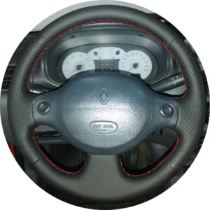 Capa De Volante Costurada Clio (com Airbag) 2000 A 2006 Preto