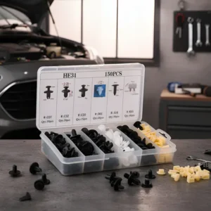 Kit 150 Presilhas Parachoque Clipe Trakar Carro