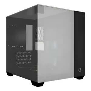 Gabinete Gamer Aquário Bluecase Vidro Temperado Espelhado Cor Preto