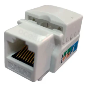 Conector Rj45 Femea Cat6 Branco Keystone Pacote Com 10 Pçs