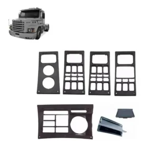 Kit Painel E Cinzeiro Scani 113 Painel Redondo 6 Peças