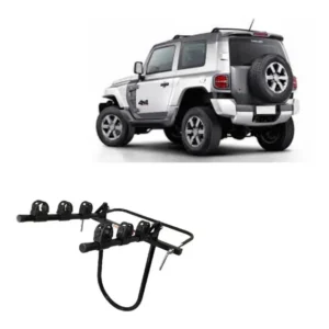 Transbike Suporte 3 Bikes Universal No Estepe Para Troller