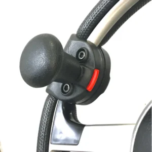 Pomo Giratório Removível - Adapta Em Qualquer Volante Preto